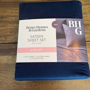 Better Homes & Gardens 4-Piece 300 Thread Count Cotton Sateen Full Sheet Set